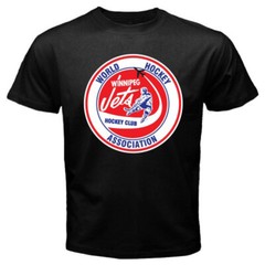 Winnipeg Jets World Hockey Association Men’s Black T-Shirt Size S-5XL