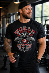World Gym Racerback Tank Top Bodybuilding Workout Gym Shirt Women