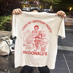 90s I Had My Birthday Party At Mcdonald’s Classic White T-Shirt XL