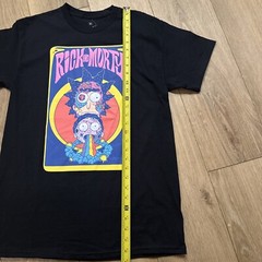 Official Rick And Morty Adult Swim Men’s Black Shirt Psychedelic Graphic Medium