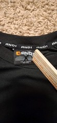 AND 1 Basketball Long Sleeve Shirt Black Youth Young Adult Hoop Y2K Medium Large
