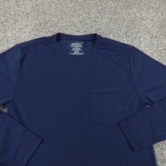 Dickies Shirt Mens Small Blue Temp Control Long Sleeve Performance Outdoor Work