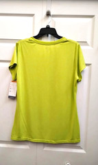Champion Essential Men’s Large Double Dry Tee Neon Green 100% Polyester NWT