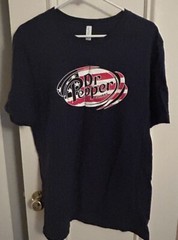New Mens Dr Pepper TShirt / America Red White and Blue Design/ Various Sizes