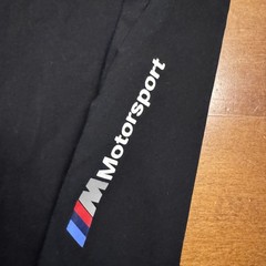 BMW M Series Motorsport Shirt Mens Medium Black Puma Short Sleeves