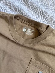 Carhartt Loose Fit Short-Sleeve Pocket T-Shirt Tan Brown Men’s XS
