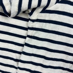 Five Four Top Striped Navy Blue Cream SS Crewneck T Shirt Mens XL