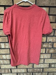 Vans Off The Wall Mens Red TShirt Shirt Small – Flaw W/ Ripped Seam As Pictured