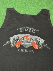 Harley Davidson Unleashed Tank Top Vintage 90s Sleeveless Biker Shirt Grunge