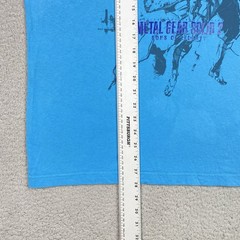 Uniqlo Metal Gear Solid 2 T Shirt Men’s Size L Blue Sons of Liberty *Flaws*