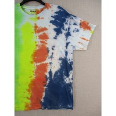 GILDAN Multi Color Psychedelic Festival Tie Dye T Shirt Mens Unisex Size XL