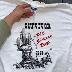 Cowboy Survivor PDX Oregon Vintage T Shirt Portland West Coast Travel Cactus