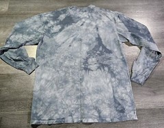 The Mountain T Shirt Long Sleeve Adult L Blue Tye Dye Lone Gray Wolf Nature