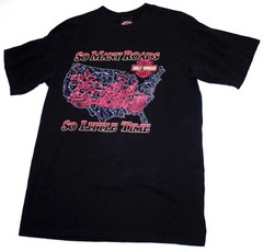 Harley Davidson Mens T-Shirt So Many Roads So Little Time Daytona Florida Size M