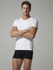 BOODY MEN’s CREW NECK T SHIRT WHITE Size L Ship From USA NEW