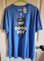 Jed-Co x Anheuser Busch Good Boy Busch Light T-Shirt Soft Blue Men Size XL New