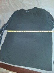 Calvin Klein Jeans Men’s Black XL Long Sleeve Crew Neck Logo Graphic T-Shirt