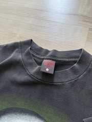 Vintage Alien Fashion Victim 90s UFO Faded Black Graphic Tee Size Med 1995 USA