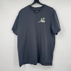 Nike Golf Script Logo T-Shirt Mens XL Gray Short Sleeve Cotton Tee Embroidered