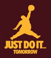 Just Do It Tomorrow parody shirt Funny Procrastination basketball lazy gamer