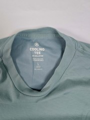 Hollister Mens Size Small Cooling Tee Blue Teal Relaxed Fit Short Sleeve T-Shirt