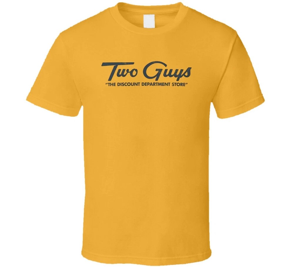 Two Guys Vintage Graphic Tee Mens Cotton T-Shirt Retro Funny Gift