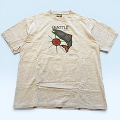 Vintage Seattle Washington Shirt Mens XL Gray Signal Sport Fish Tee T-Shirt USA