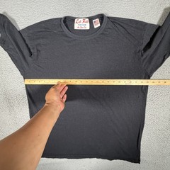 Left Field Sportswear NYC Shirt Mens XL Black Hemp Casual Preppy Tee USA Made