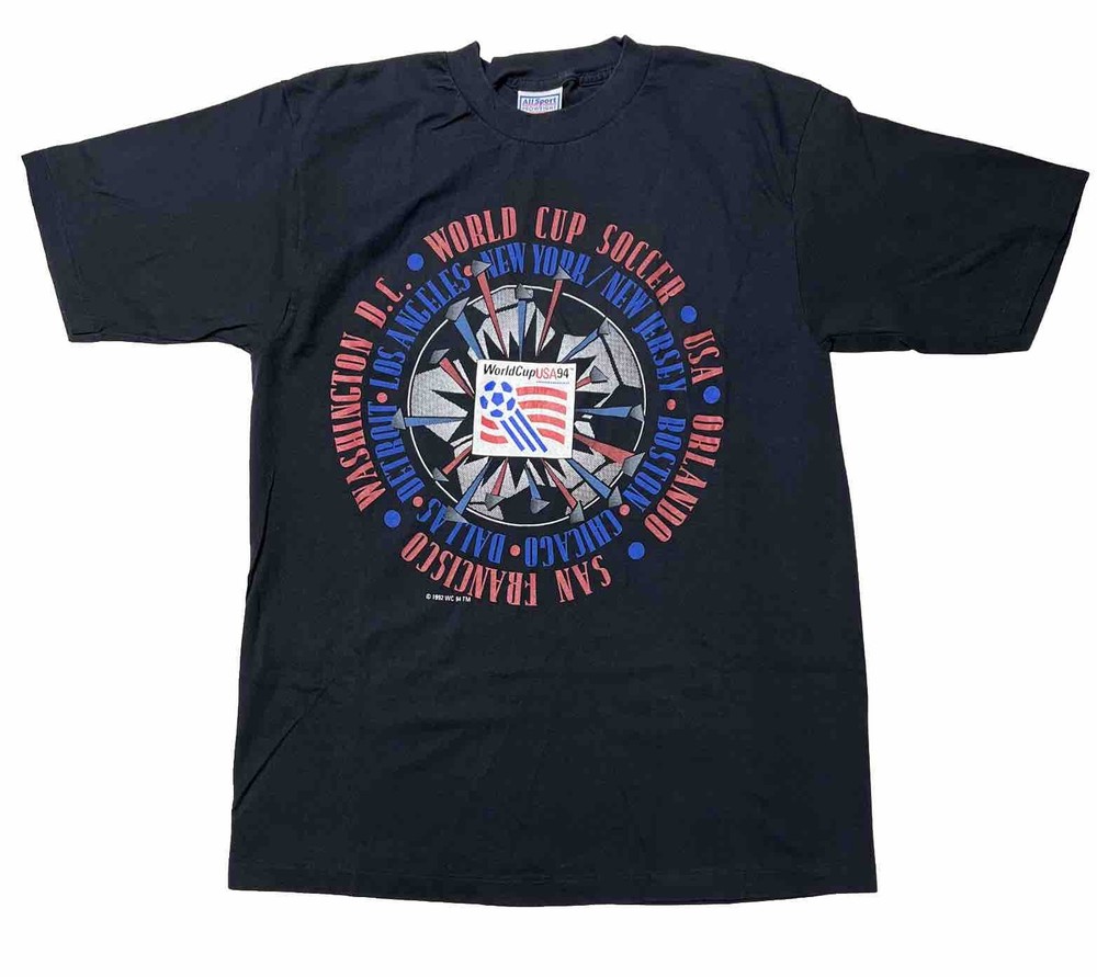 Vintage 1994 World Cup Soccer Football USA Shirt Men’s Size Large All Sport 92’