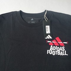 Adidas Men’s Regular-Fit Football Logo Graphic T-Shirt Black Size XL JD8216