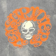 Vintage 1990 Easyriders Rodeo Tour T-Shirt Single Stitch Sun Faded Biker Skull L