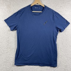 Hill City T Shirt Mens Large Blue Supima Cotton Gym Running San Francisco Casual