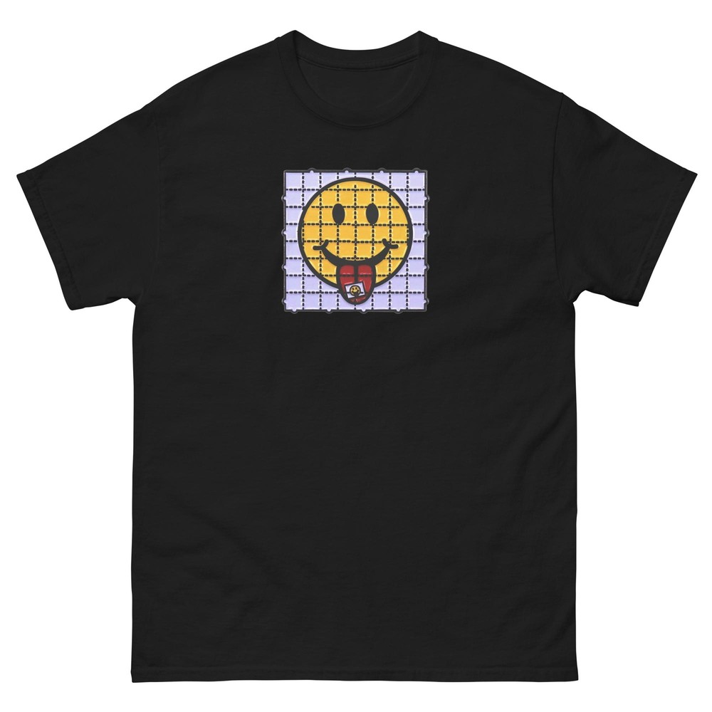 LSD Smiley Blotter T-Shirt Trippy Acid Graphic Tee