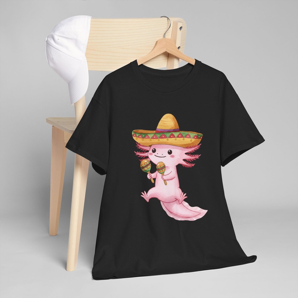 Mexican Axolotl Tee, Shirt for Everyday Wear, Unique Gift for Kids & Adults