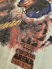 adidas Originals Graphic Print Logo Crew Neck Short Sleeve Tee Mens White M