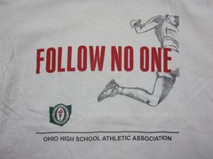 Vintage 90s Ohio High School Athletic Association Cross Country T-Shirt (M) Run