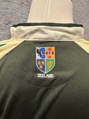 Vintage Y2K Ireland Four Provinces Rugby Shirt Olive Green Live For Rugby L