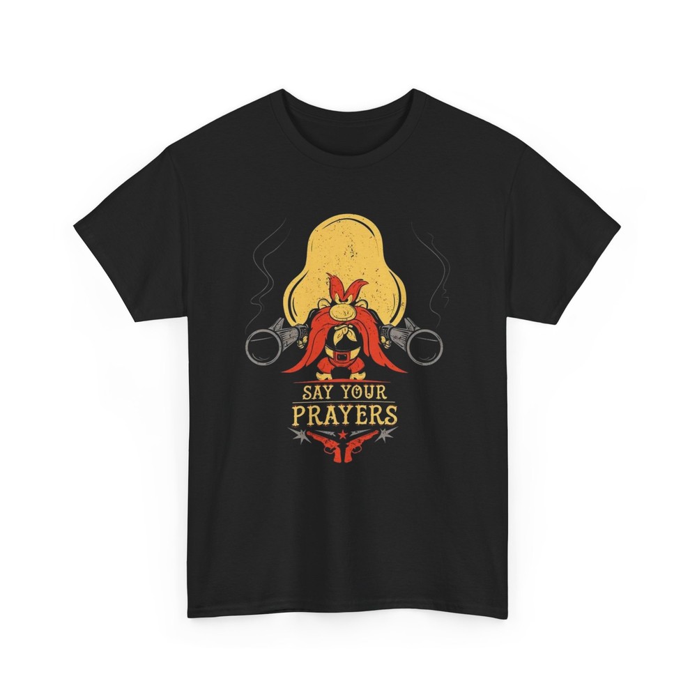 Yosemite Sam – Say Your Prayers T-Shirt, Looney Tunes Tee, Cartoon Graphic Shirt