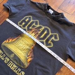 Vintage AC/DC All Sport Shirt Mens Large Black Hell’s Bells 2001 Tee T-Shirt