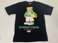Chinatown Market Polo Bear Smiley T-Shirt Large Black Basketball