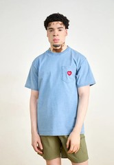 CARHARTT Ingo T Shirt Top Size XS S M L & XL Relaxed Fit Pocket Light Blue NEW