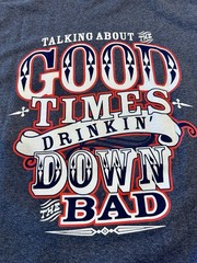 Casey Donahew Band Texas Country T-Shirt Heather Blue Men’s Medium Drinkin’ Down