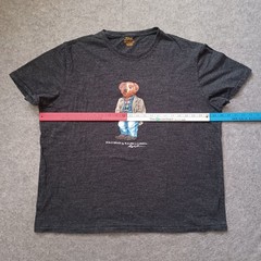 Polo Ralph Lauren Polar Bear T Shirt Mens XXL Charcoal Gray Graphic Logo