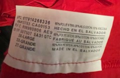 Hanes X-Temp Tagless Men’s Red Solid Crew Neck Long Sleeve T-Shirt Size 2XL