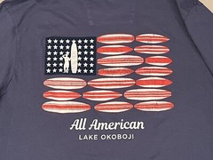 Johnnie-O Lake Okoboji Graphic Tee Shirt Men’s Sz S Color Blue New W/Tags