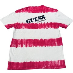 Guess Originals Tie Dye Striped Retro 90s Streetwear T-Shirt Size Small