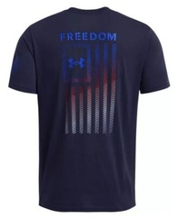 Under Armour 1382973 Blue UA Freedom Flag Gradient T-Shirt Short Sleeve Tee 2XL