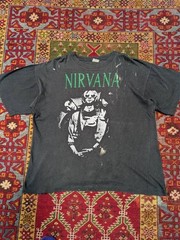 NIRVANA 90s Vintage Rock Band T Shirt Large Authentic Collectible Item