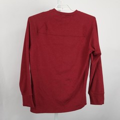 The Normal Brand Shirt Mens XL Burgundy Long Sleeve Pocket Crewneck Raglan Tee