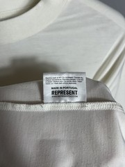 Represent team 247 t-shirt mens light weight beige Sz M